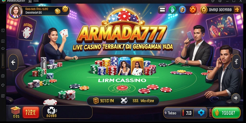 Gameplay menarik dari ARMADA777 dalam Live Casino dengan dealer langsung.