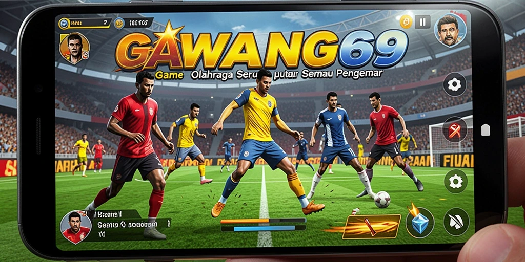Tampilan gameplay seru dari GAWANG69 dengan aksi olahraga mendebarkan.