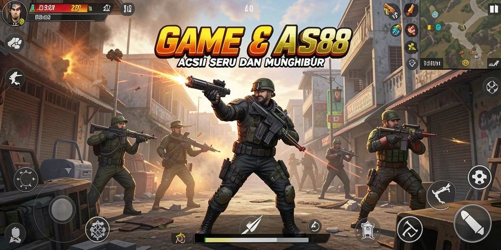Screenshot menampilkan aksi mendebarkan dalam JPS88 saat bertarung.