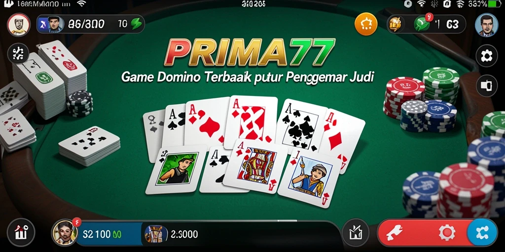 Tampilan gameplay seru dalam aplikasi PRIMA77 yang menarik.