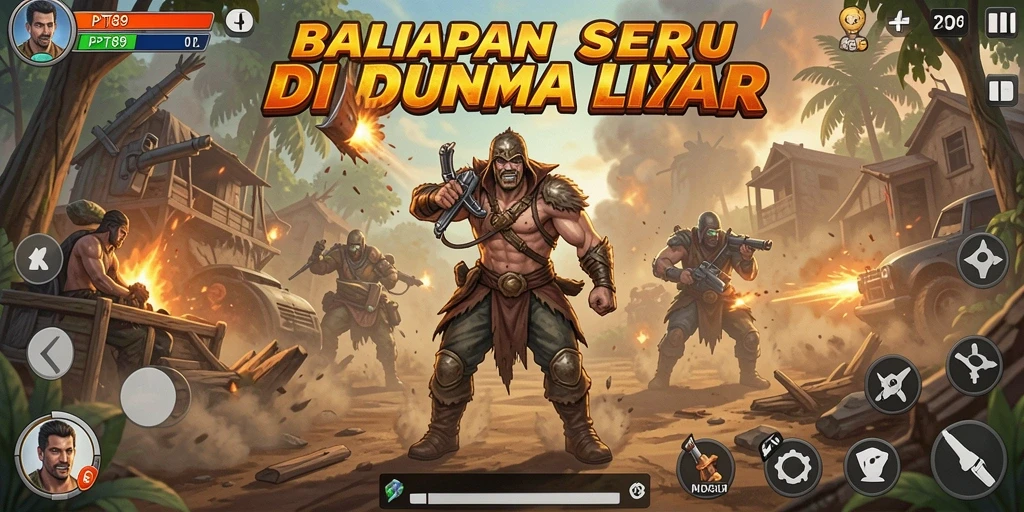 Tampilan seru dari gameplay PT89 dengan mobil balap yang mendebarkan.