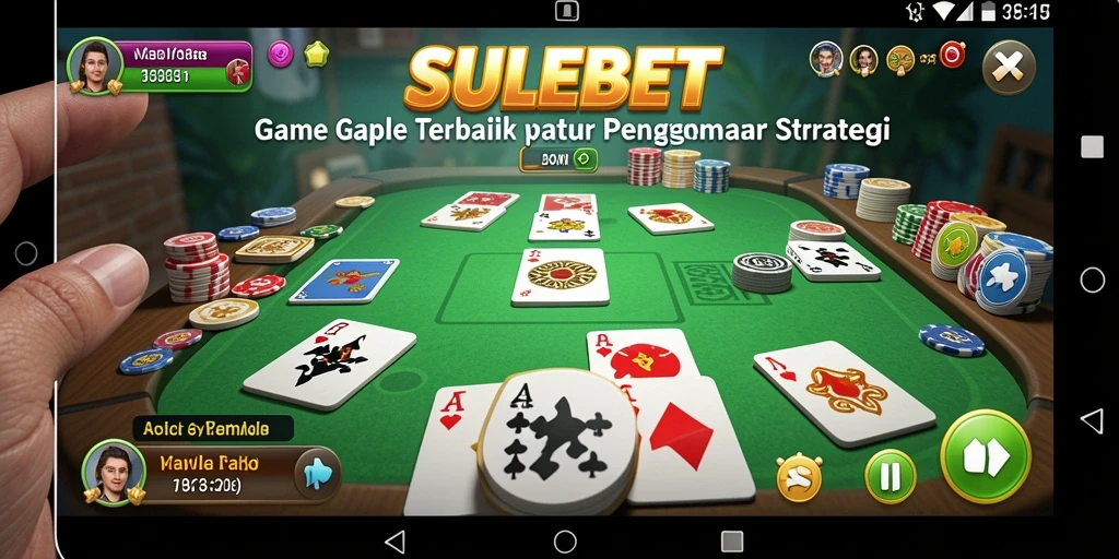 Tampilan gameplay Gaple yang kompetitif dan seru di SULEBET.
